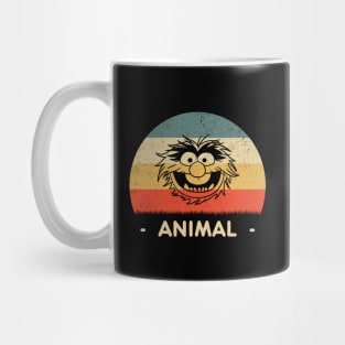 Retro Sunset Animal Muppets Mug